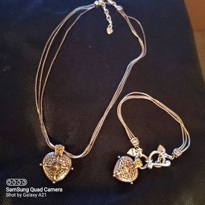 Brighton Necklace and Bracelet EUC